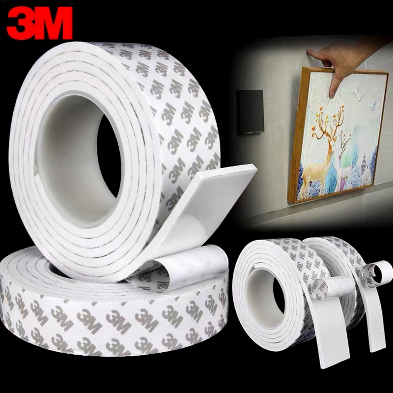 Tatuo Double Sided Foam 1/8 Inch Mounting Adhesive Thick Tape Foam Seal Tape, 3 Rolls (1/4 Inch Wide By 32.8 Feet Long Each Roll - View #8