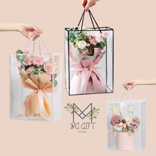 Transparent PVC Gift Bag Paper Beg Hadiah Plastik Lutsinar / Full ...