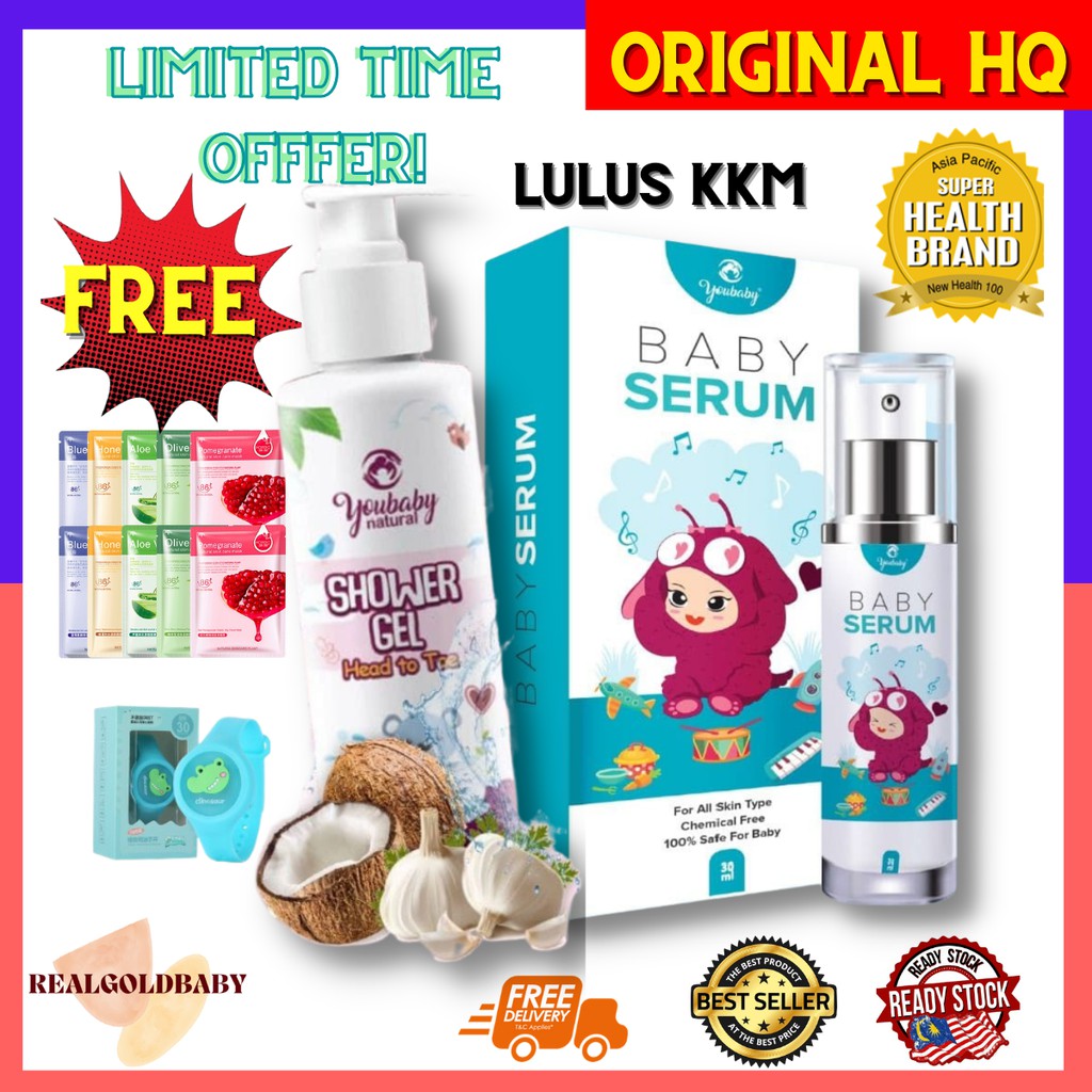 🔥HOT PRODUCT🔥YOUBABY SERUMM & SHOWER GEL KULIT SENSITIF RUAM EKZEMA