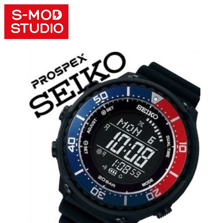 Seiko Japan JDM Prospex Digital Tuna Pepsi SBEP003 Shopee Malaysia