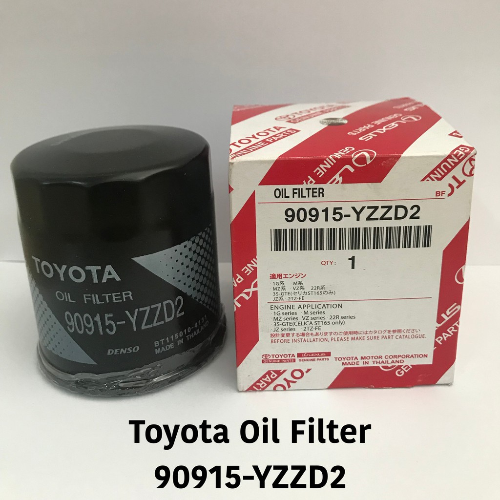 Toyota Genuine Oil Filter 90915-YZZD2 ( Innova / Hilux New / Prado ...