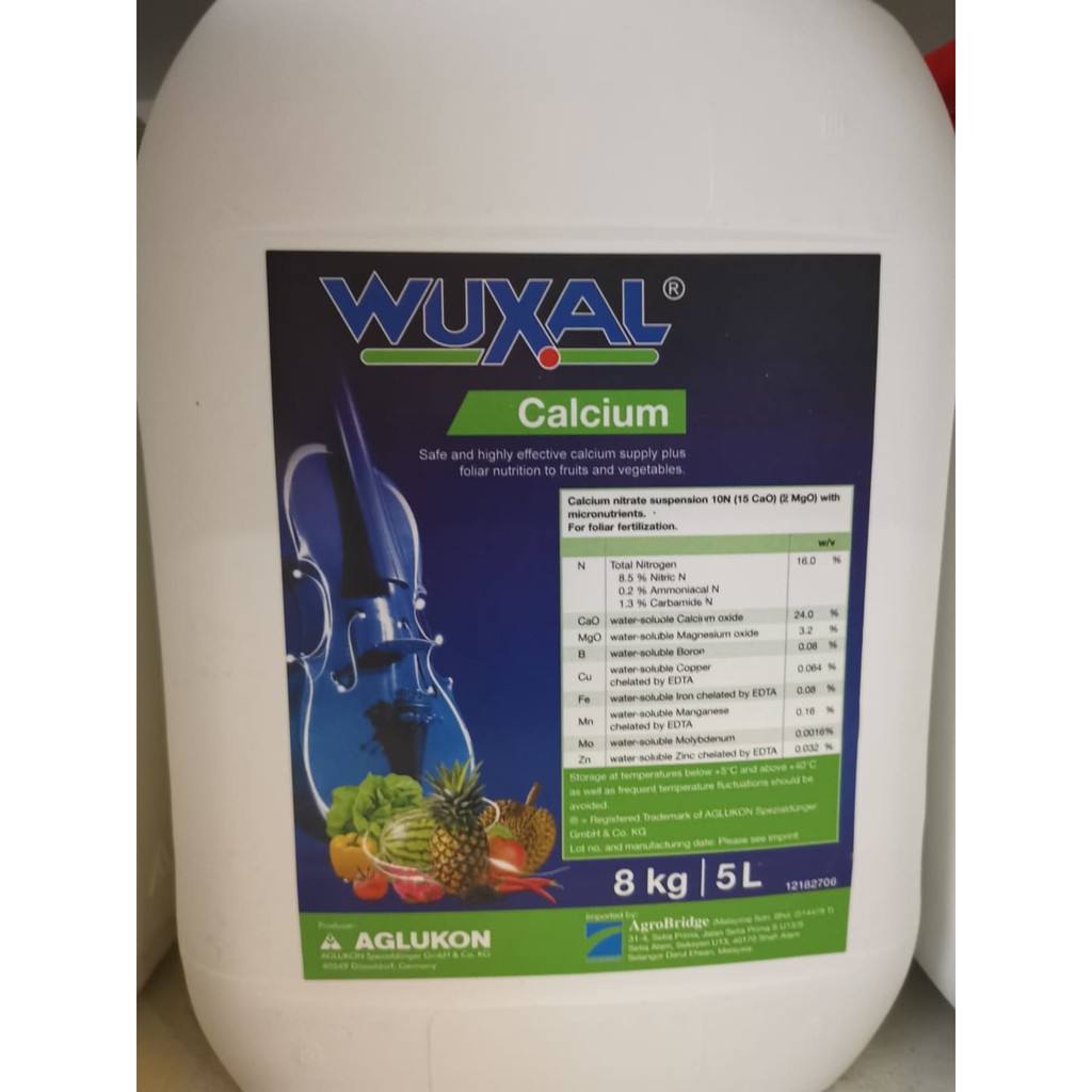 (8kg/5L) WUXAL CALCIUM (Foliar Fertilizer Baja Cecair Calcium) Shopee