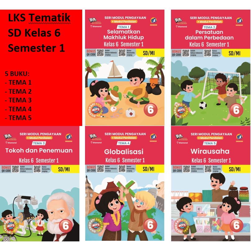 Books Elementary School Thematic Worksheets For Class 6 Semester 1