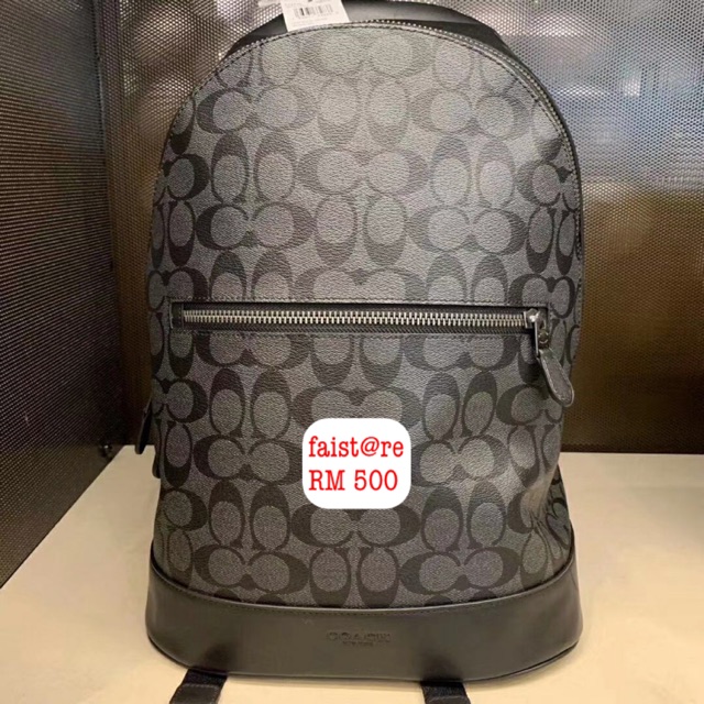 WEST SLIM BACKPACK IN SIGNATURE CANVAS COACH F78756