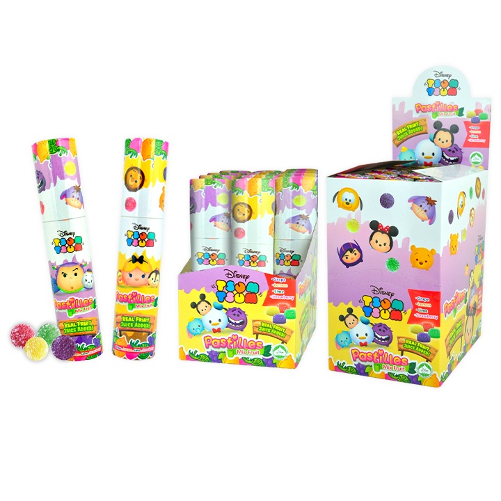 12 Pcs Marvel Mix Fruit Pastilles Real Fruit Juice Added Candy 50g Each ...
