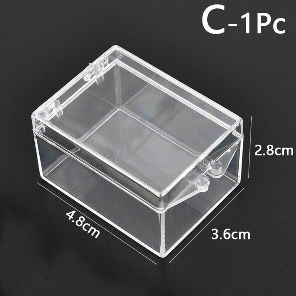 Clear Plastic Box Rectangular Insect Specimen Display Desktop Storage ...