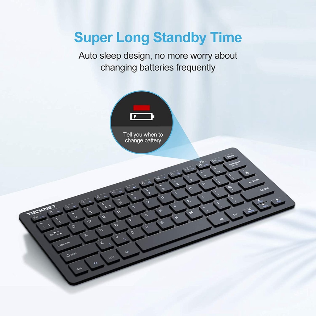 TECKNET 2.4G Wireless Keyboard For Windows 10/8/7/Vista/XP and Android ...