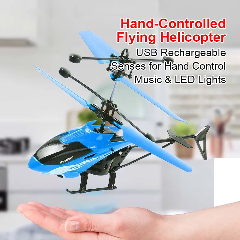 Hand on sale operated helicopter