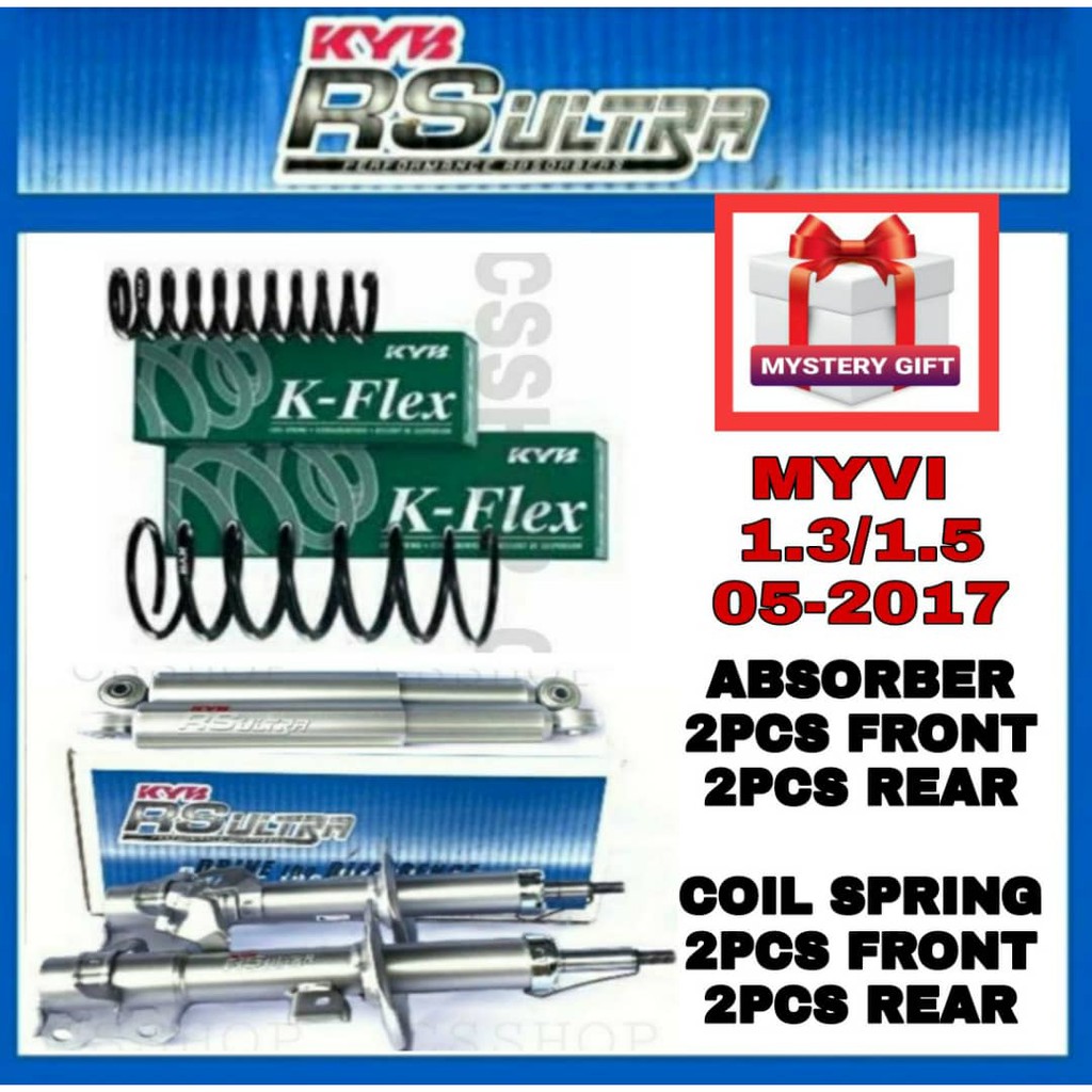 EL PERODUA MYVI (05-2017 ) ABSORBER AND COIL SPRING SET FRONT / REAR ...