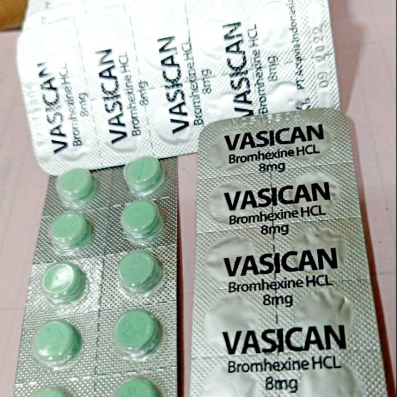 Vasican 8mg Bromhexine 8mg Ubat Pecah Kahak Ubat Buang Kahak Ubat