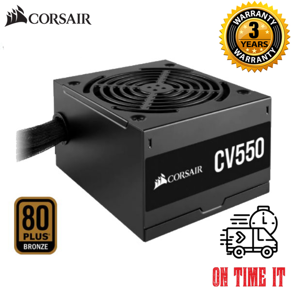 Corsair CV550 CV550W 550W CV Series 80PLUS BRONZE Power Supply (CP ...