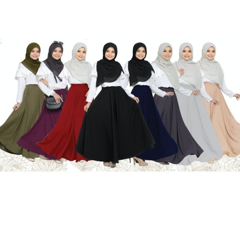 SALE🔥SKIRT LABUH MUSLIMAH 🔥 | Shopee Malaysia