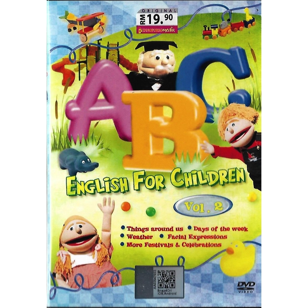 ABC English For Children Vol.2 DVD Cantonese and English Language ...