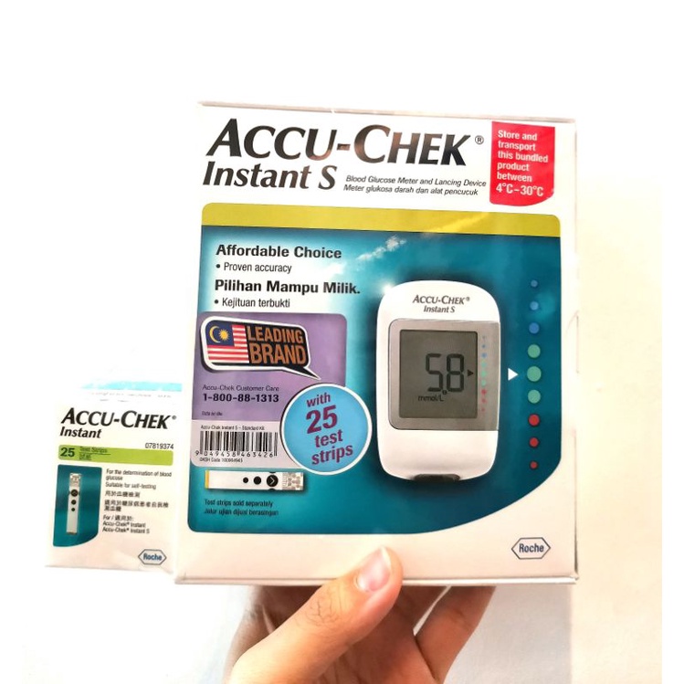 Accu- Chek Instant S Starter Kit With FREE 25s Test Strips | Shopee ...