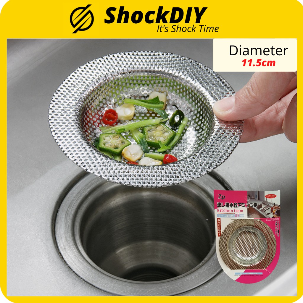 Stainless Steel Sink Garbage Strainer 11.5cm Tapis Sinki Sink Drainer
