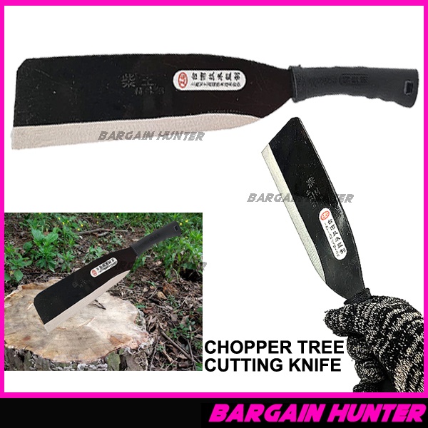 Chopper Tree Cutting Knife Bamboo Chopper Knife Hatchet Chopper Pisau Potong Pokok Kayu Shopee