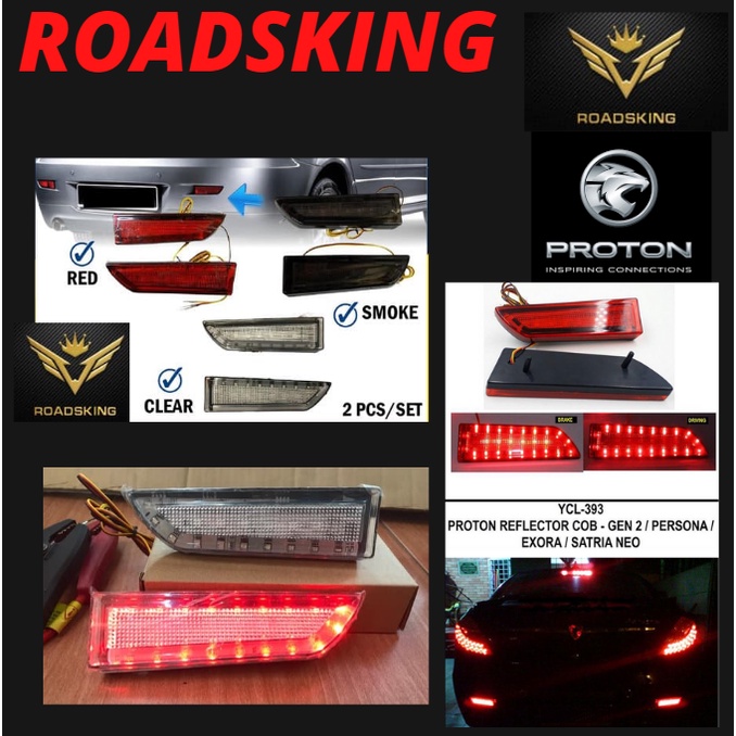 REAR BUMPER REFLECTOR LED LIGHT PROTON EXORA / PERSONA / GEN2 / SATRIA ...