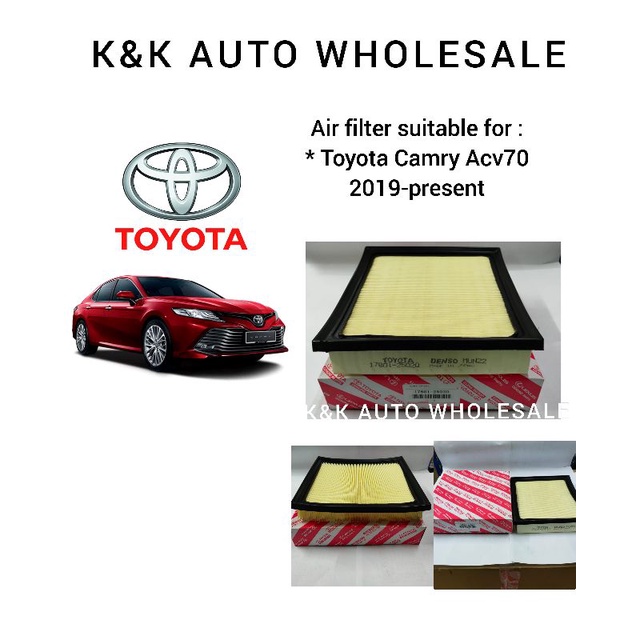 Toyota Camry Acv70 2019-present Air filter (17801-25020) | Shopee Malaysia