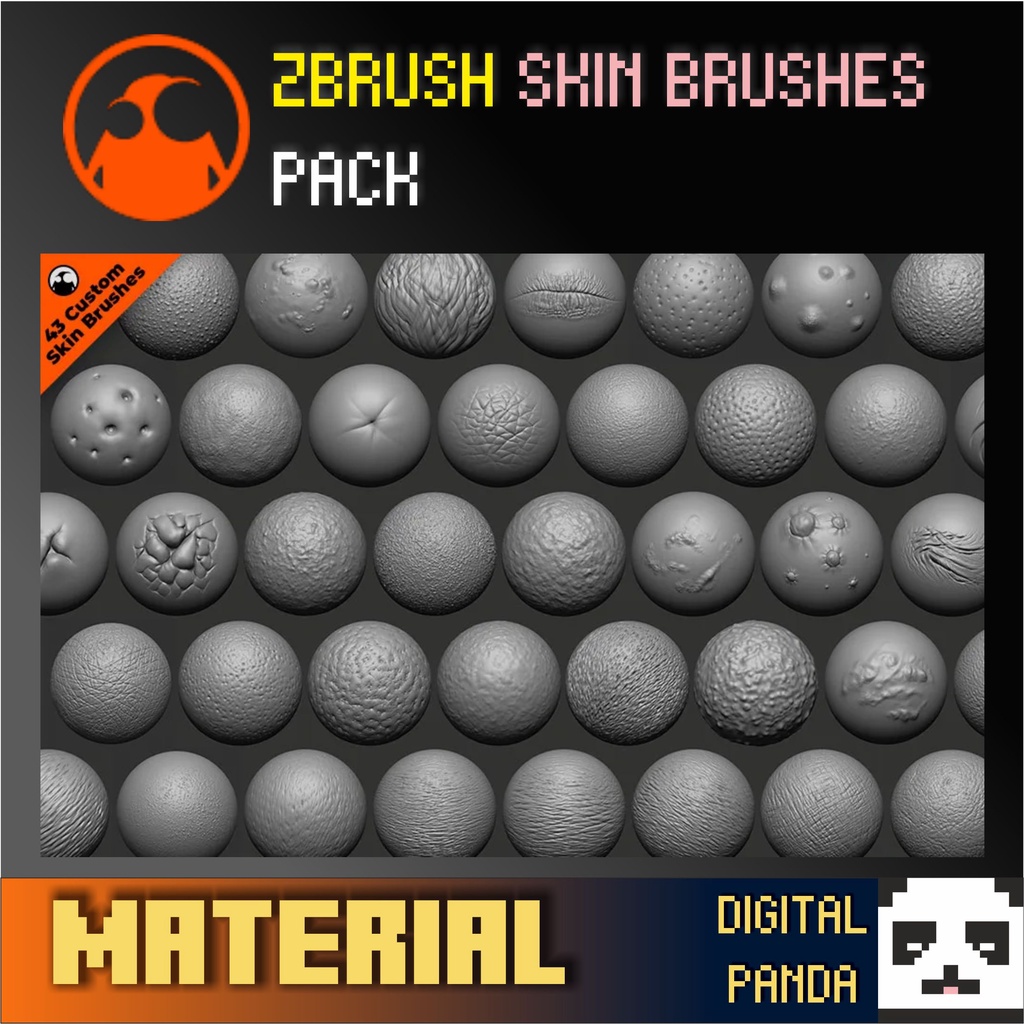 [ MATERIAL ] ZBRUSH HUMAN SKIN BRUSHES PACK | Shopee Malaysia