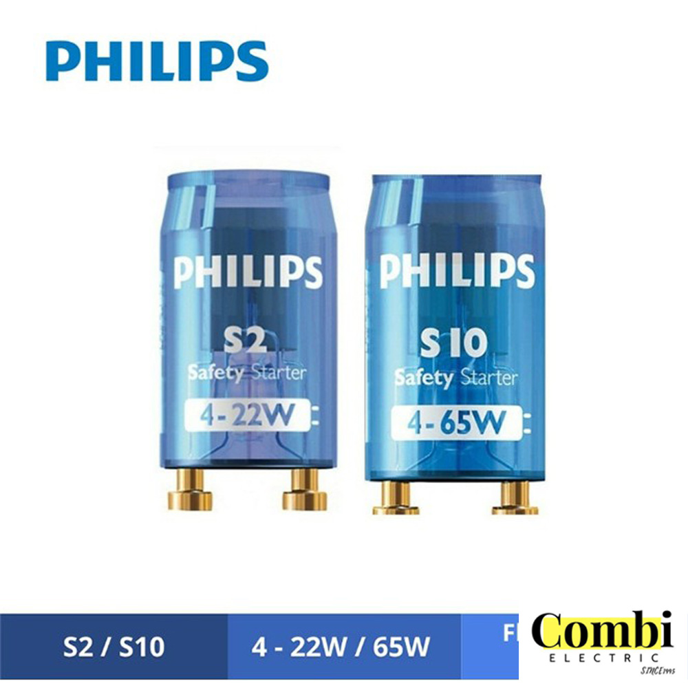 Philips Unilux Starter S10 Fluorescent Lamps Starter S10 4 65w S2 4 22w 1 Pc Shopee