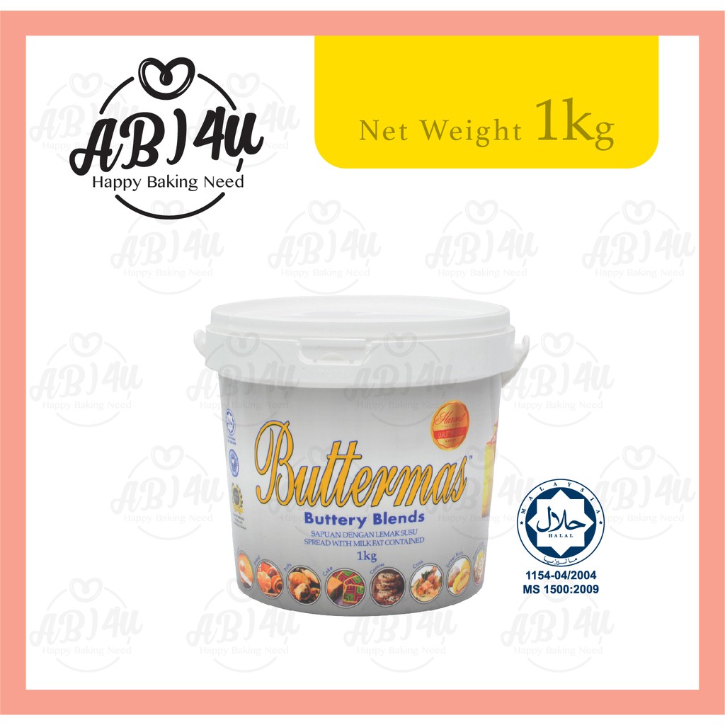 HALAL Buttery Blends 1 kg BUTTERMAS - Mentega Sapuan Lemak Susu ...