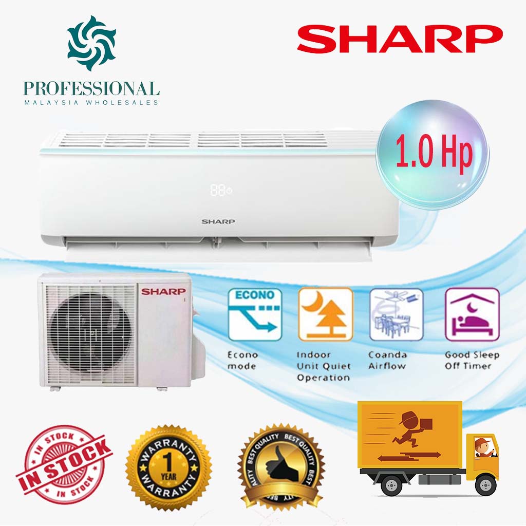 【LOWEST PRICE】SHARP / DAIKIN / PANASONIC / ACSON 1.0HP NON INVERTER AIR CONDITIONER AIR COND