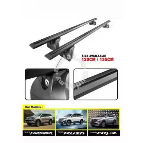 Toyota rush fortuner perodua aruz roof rail rack cross bar | Shopee ...