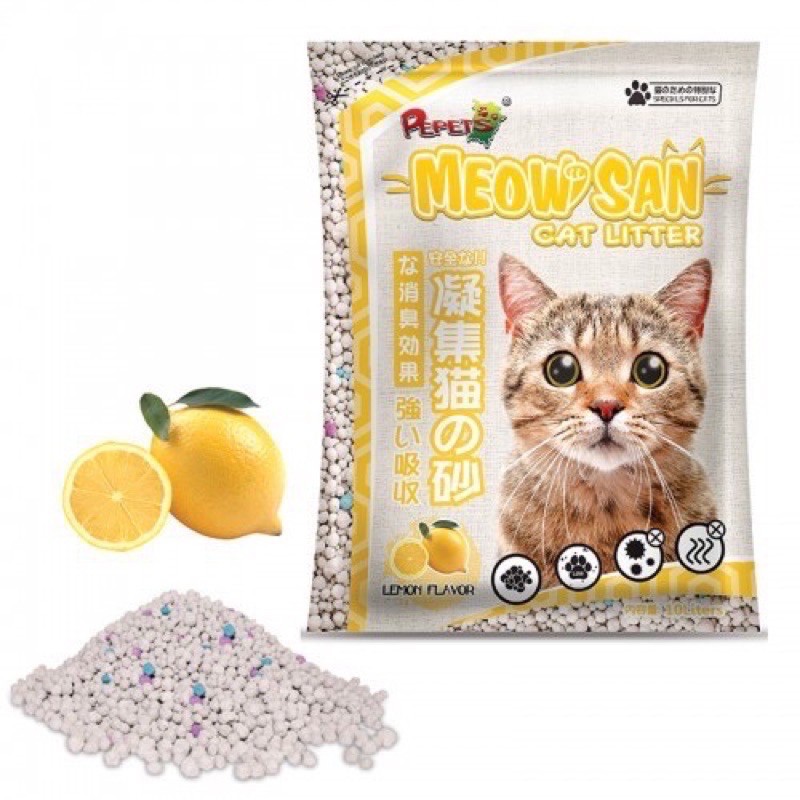 Meow San Cat Little 10L 8.2kg Kitty Litter Cat Sand Kitten Sand Pasir Kucing 10Liters Kitty Sand XHAO Shopee Malaysia