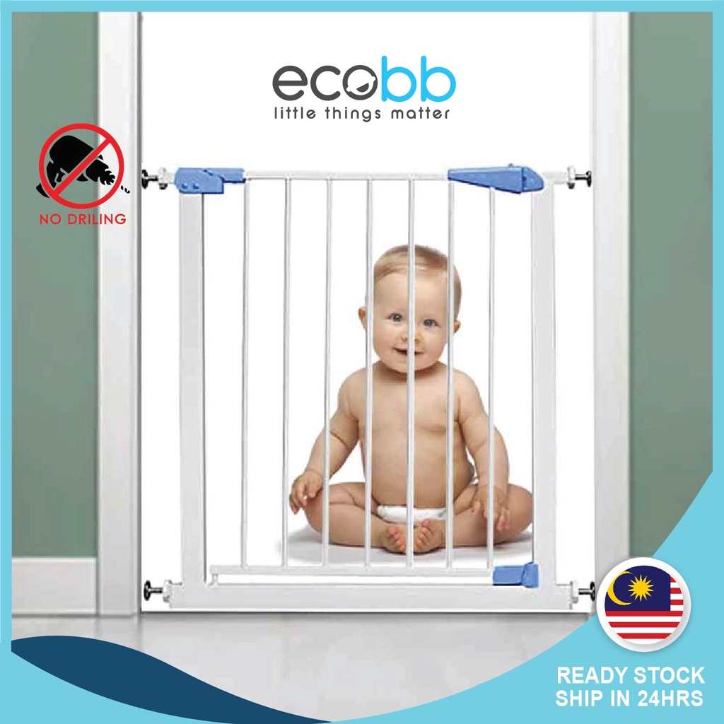 Safety Lock Baby Gate 75CM To 204CM Baby Safety Gate Auto Lock Baby
