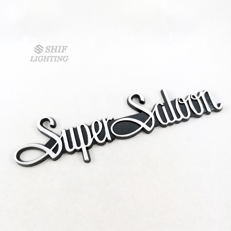 1 X ABS Super Saloon Logo Auto Trunk Lid Emblem Badge Sticker Decal  Replacement For TOYOTA