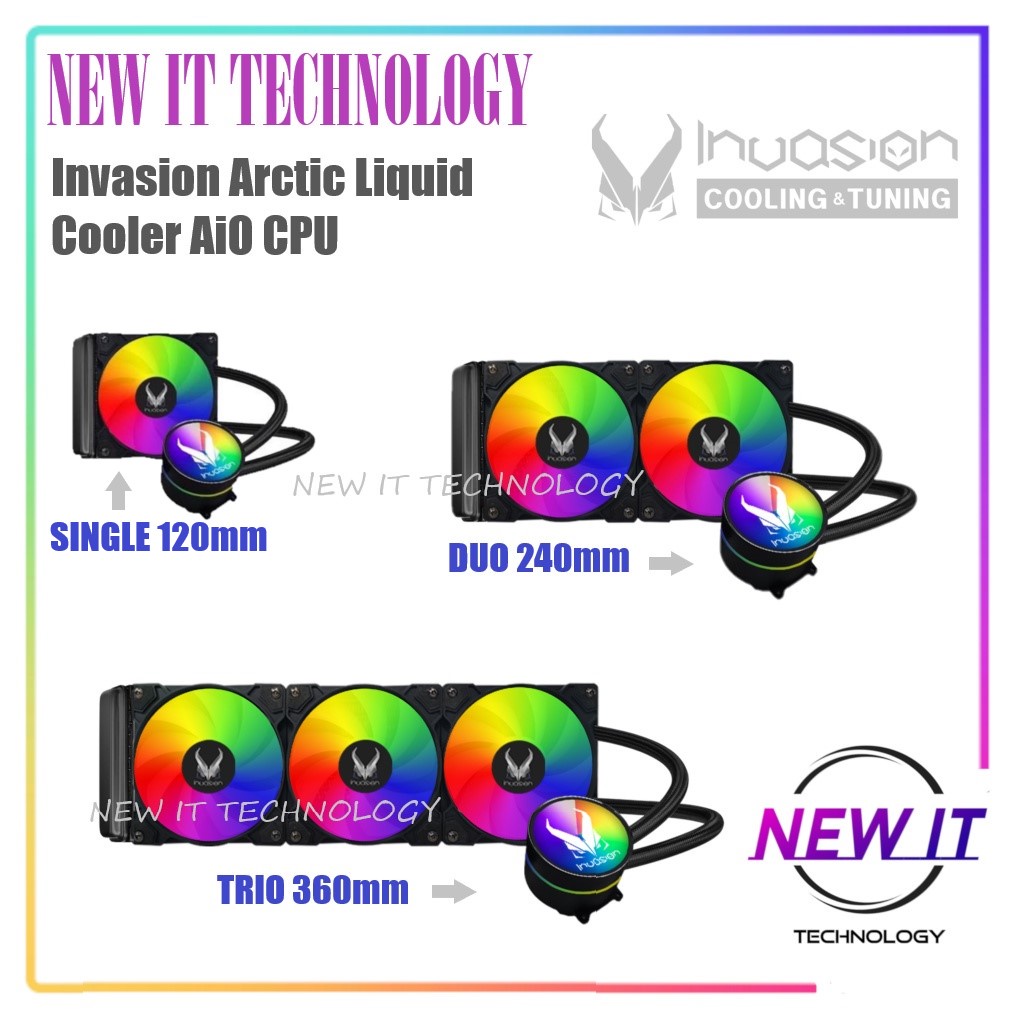 Invasion Arctic Liquid Cooler( DARK-120|Single|Duo|Trio|YFT-360|DX-240 ...