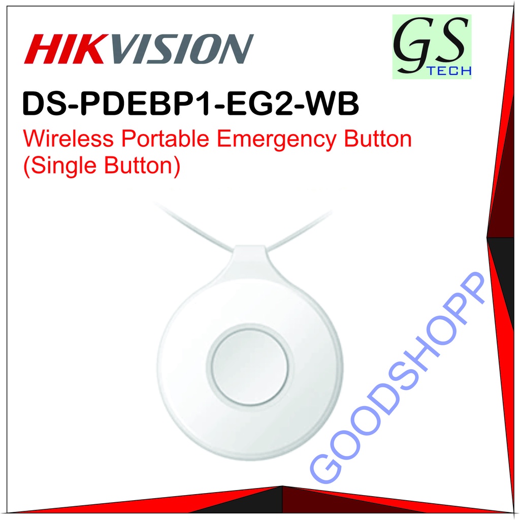 HIKVISION DS-PDEBP1-EG2-WB AX Pro Wireless Portable Emergency Button ...