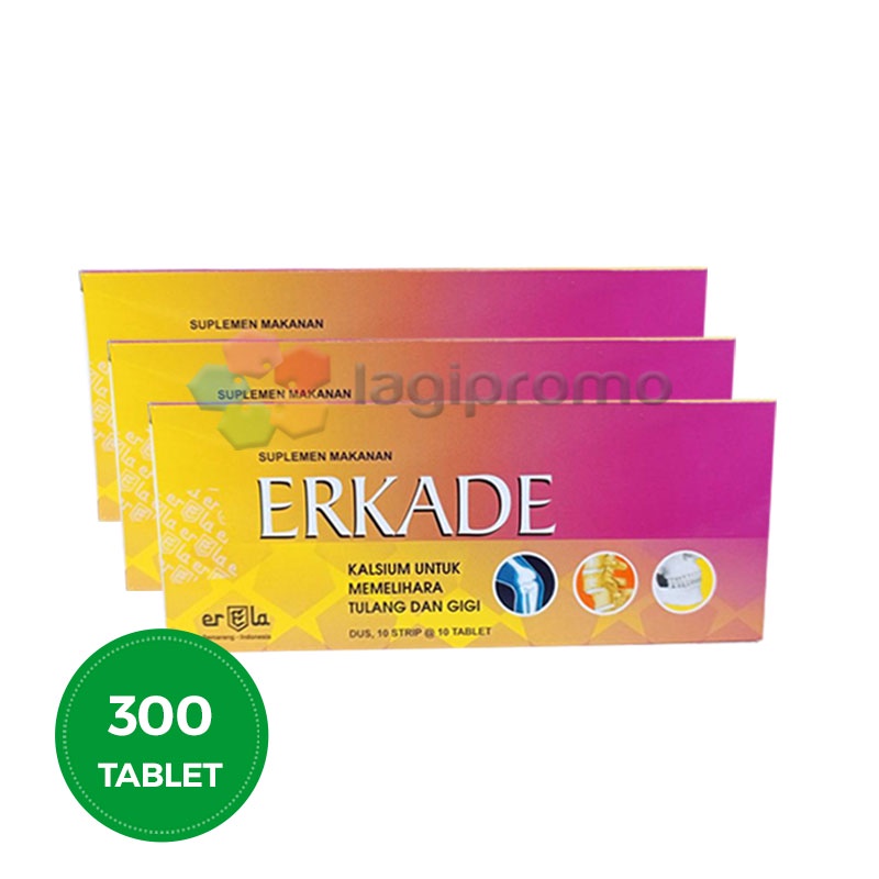 Erela Erkade 100 Tablets Antivirus Dental Bone Health Supplement 3 ...
