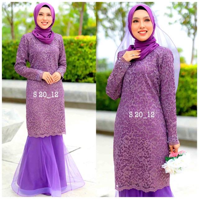 Baju Kurung Nikah Tunang Premium Lace Kurung Baju Sanding Kurung