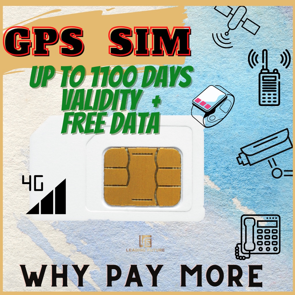 SIM CARD for GPS tracker (up to 120 days no need to up+FREE DATA ...