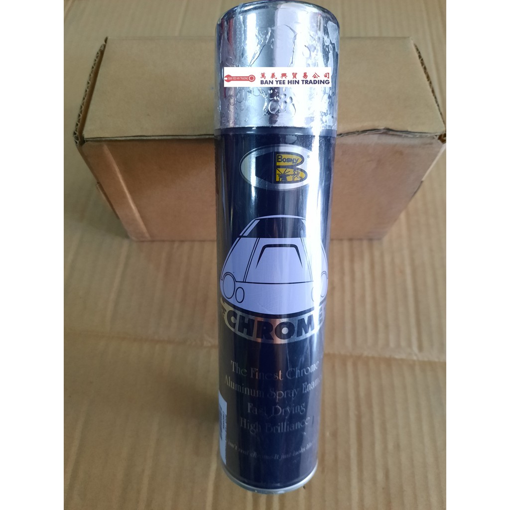 BOSNY CHROME SPRAY PAINT 225G | Shopee Malaysia