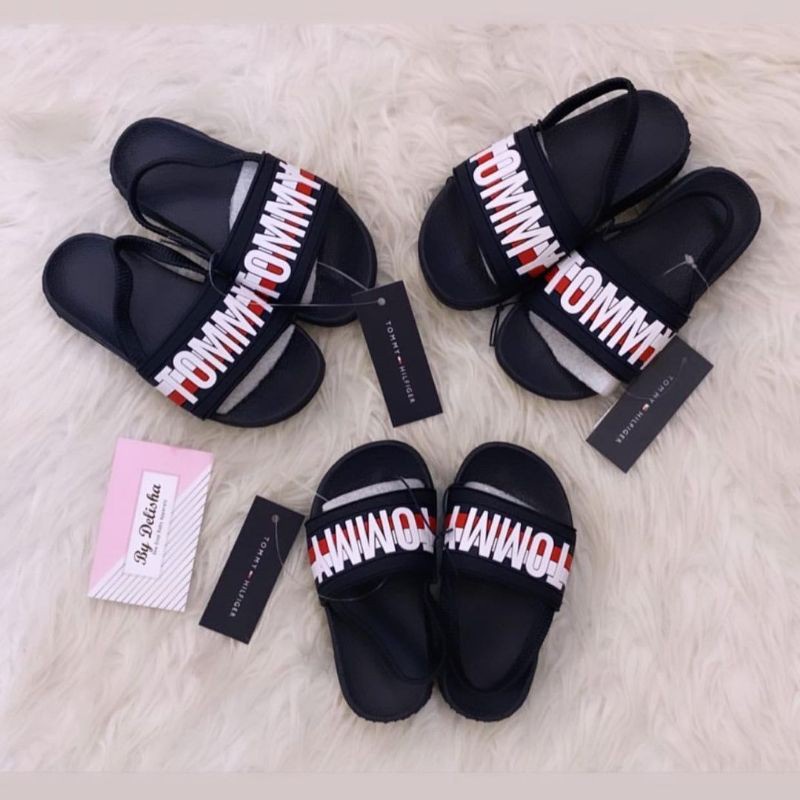Tommy Hilfiger Baby Toddler Tommy Slide Sandals Navy Blue Shopee Malaysia