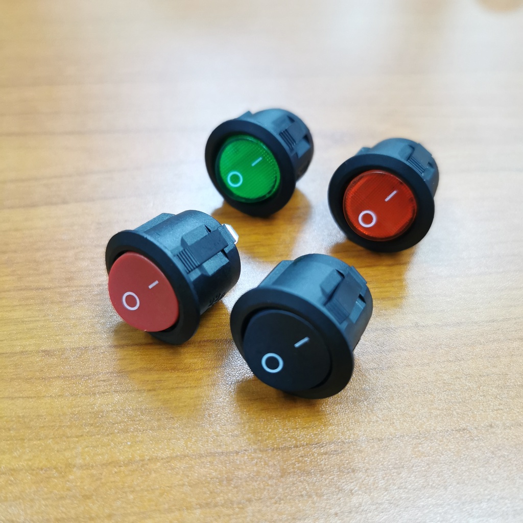 2-Pin Round Rocker On-Off Switch (Diameter 23mm) | Shopee Malaysia
