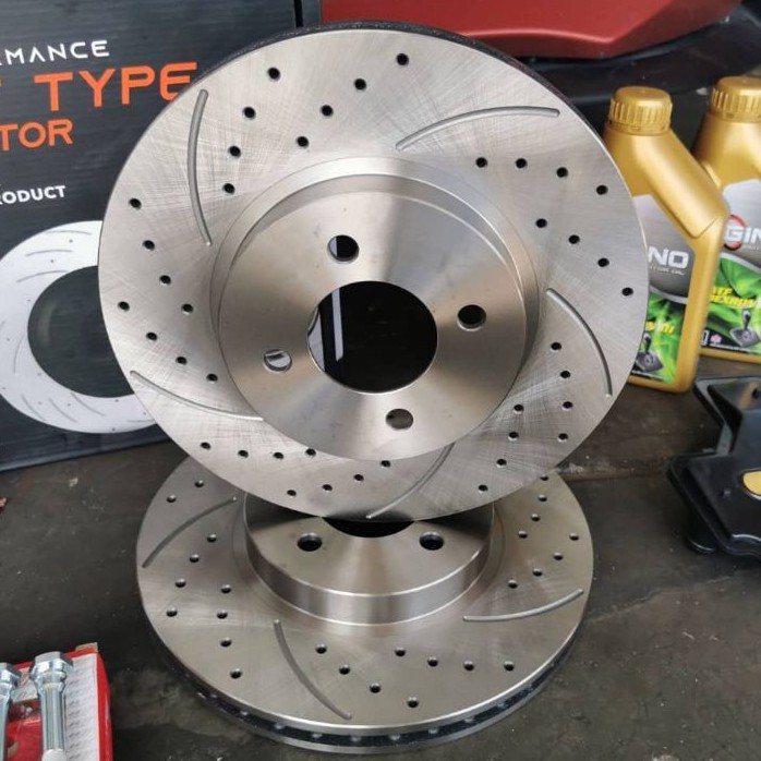 ORIGINAL TF SLOTTED AND DRILLED DISC ROTOR MITSUBISHI LANCER | Shopee ...
