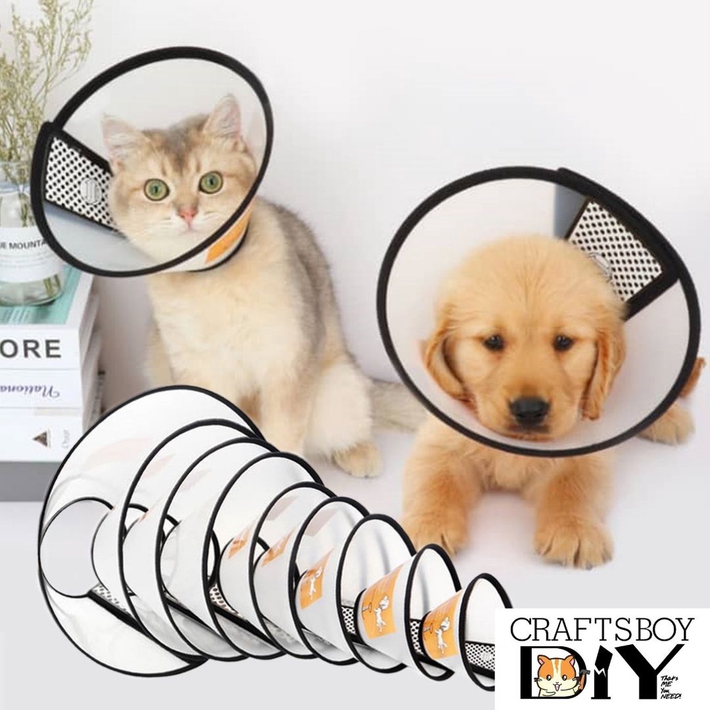 Elizabeth Collar Translucent Plastic Cat Neck Collar used for After ...