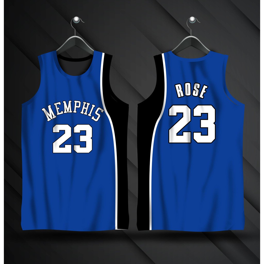 DERRICK ROSE 23 MEMPHIS TIGERS BASKETBALL JERSEY FULL SUBLIMATION