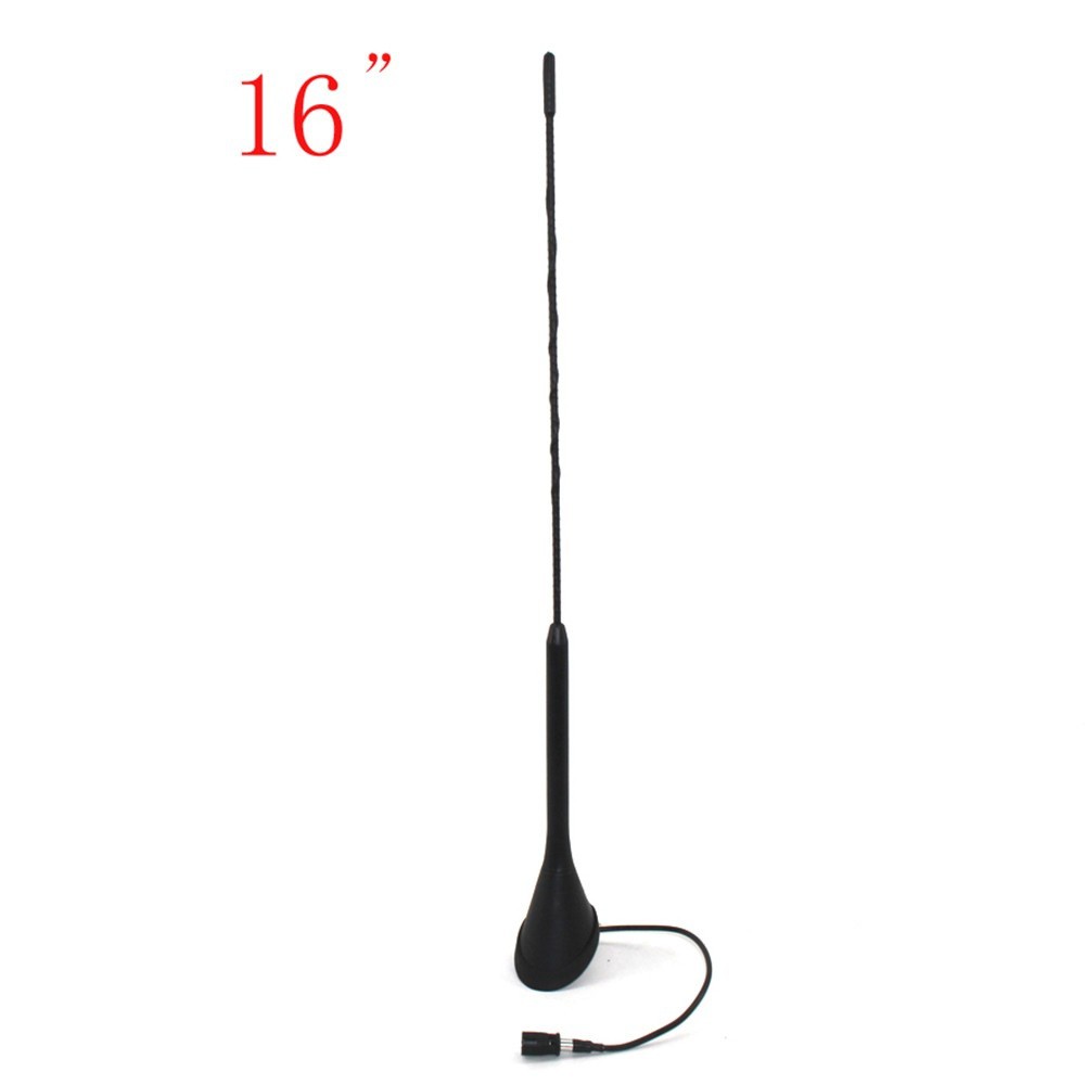 16" Antenna Aerial Radio Roof Mast Whip + Antenna Base Fit for VW Jetta