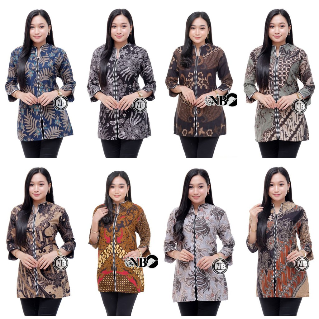 Batik | Blouse Batik Tops Women Office Uniform | Shopee Malaysia