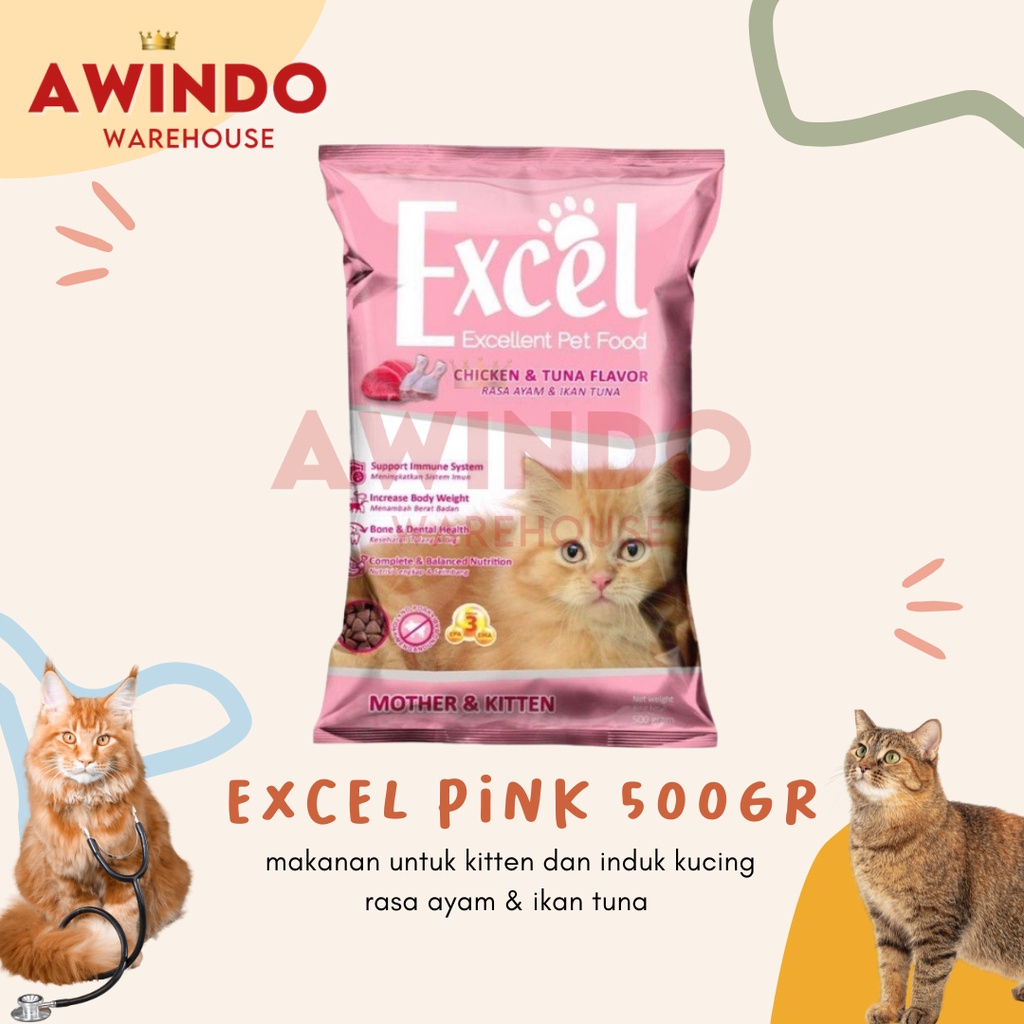 EXCEL PINK KITTEN - Excel Excellent Dry Cat Food with Chicken and Tuna ...