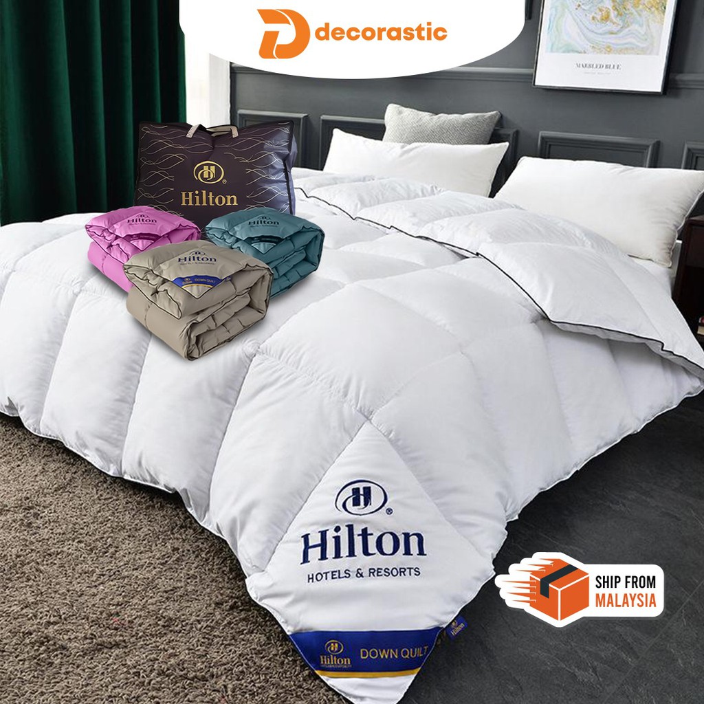 [ FREE BAG ] COMFORTER HILTON QUILT 3KG COMFORTER QUEEN SIZE BLANKET