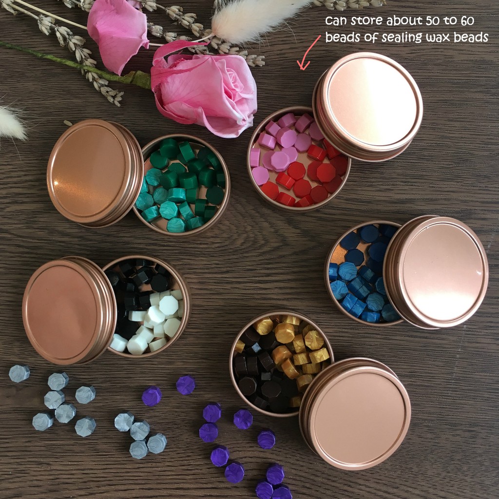 Flat and Round Rose Gold Container | Shopee Malaysia