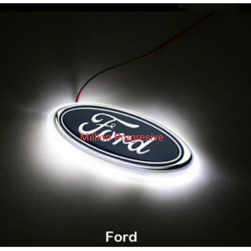 FORD RANGER FRONT AND REAR BADGE LOGO WITH WHITE LED ( 2PCS PER SET ...