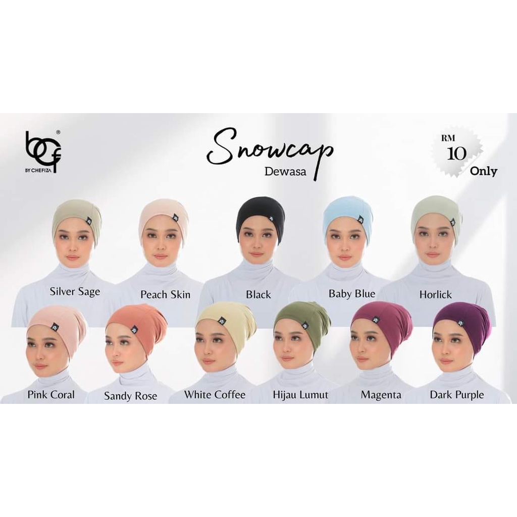 Inner Snowcap Berhantu byChefiza (Snowcap Dewasa/anak tudung/Inner ...