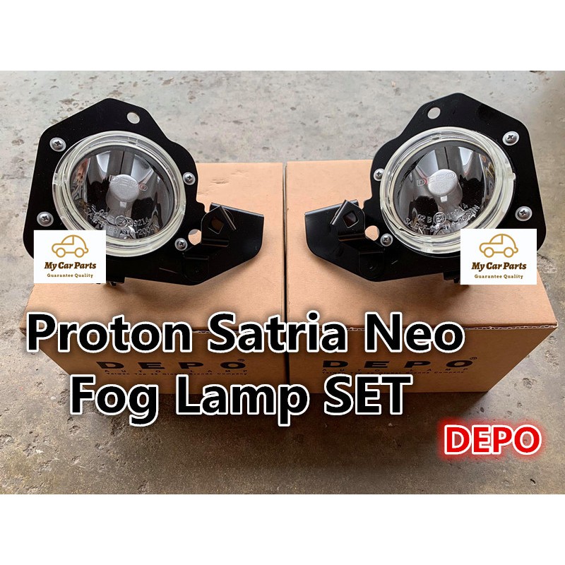 Proton Satria Neo Fog Lamp With Bracket Shopee Malaysia