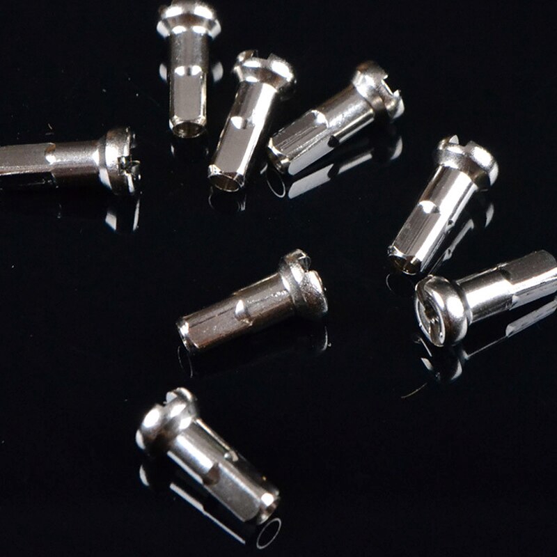 Qudinip 80pcs Bicycle Spoke Hats, Iron Spoke Nipples For 14G Wire, High